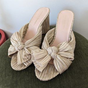 Loeffler Randall Women's Penny Knotted Mule - Platinum